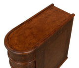 Barnes Brown Leather Book Side Table