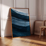 Serene Ocean Waves Abstract Painting