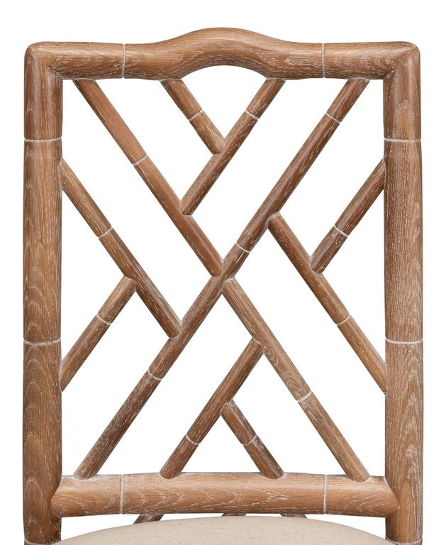 Brighton Bamboo Beige Side Chair (Set of 2)