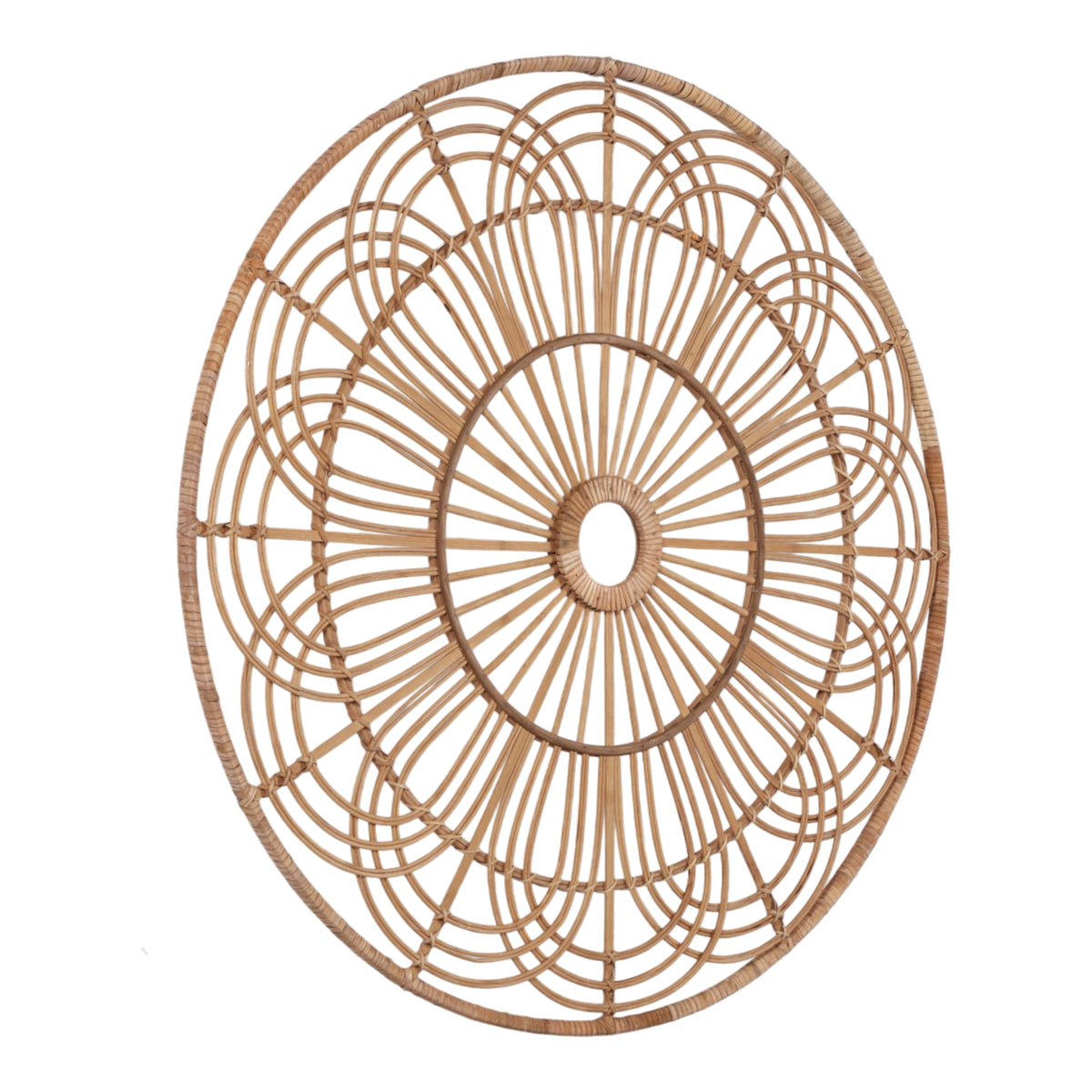 Sage Hen Brown Wicker Round Wall Accent