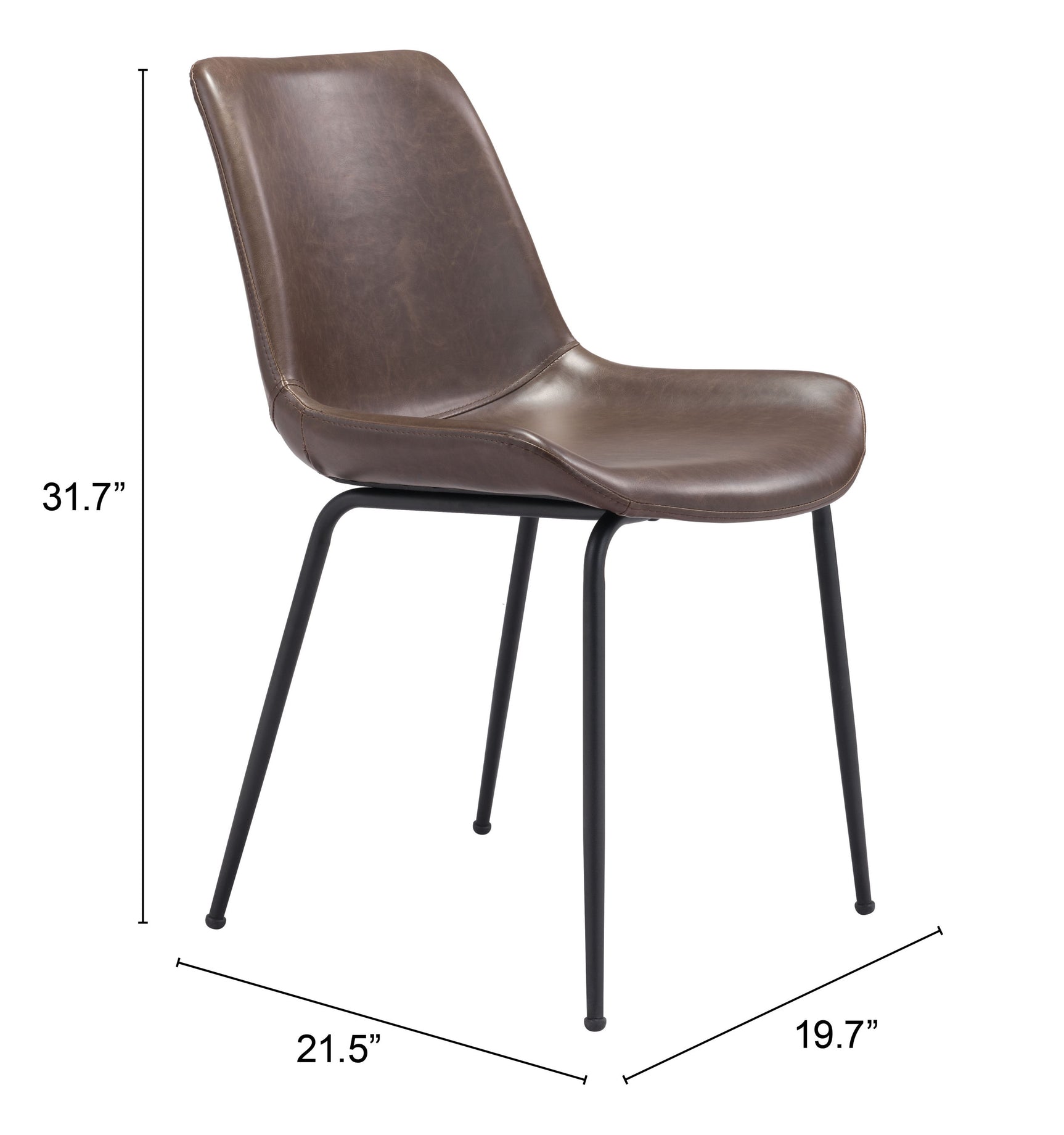 Byron Brown Dining Chair (Set of 2)