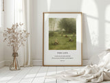 The Life John 14 Pastoral Scripture Print