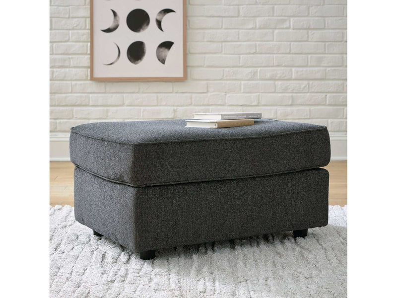 Cascilla Slate Ottoman - Ornate Home