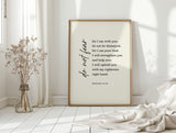 Do Not Fear Isaiah 41 Bible Verse Print