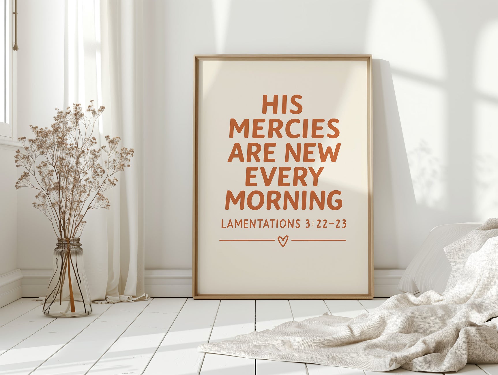New Every Morning Scripture Print