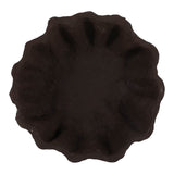 Ragtown Brown Fluted Paper Mache Bowl