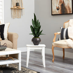 27” Sansevieria Artificial Plant in Metal Bowl - Ornate Home