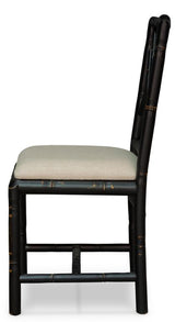 Brighton Black Bamboo Side Chair (Set of 2)