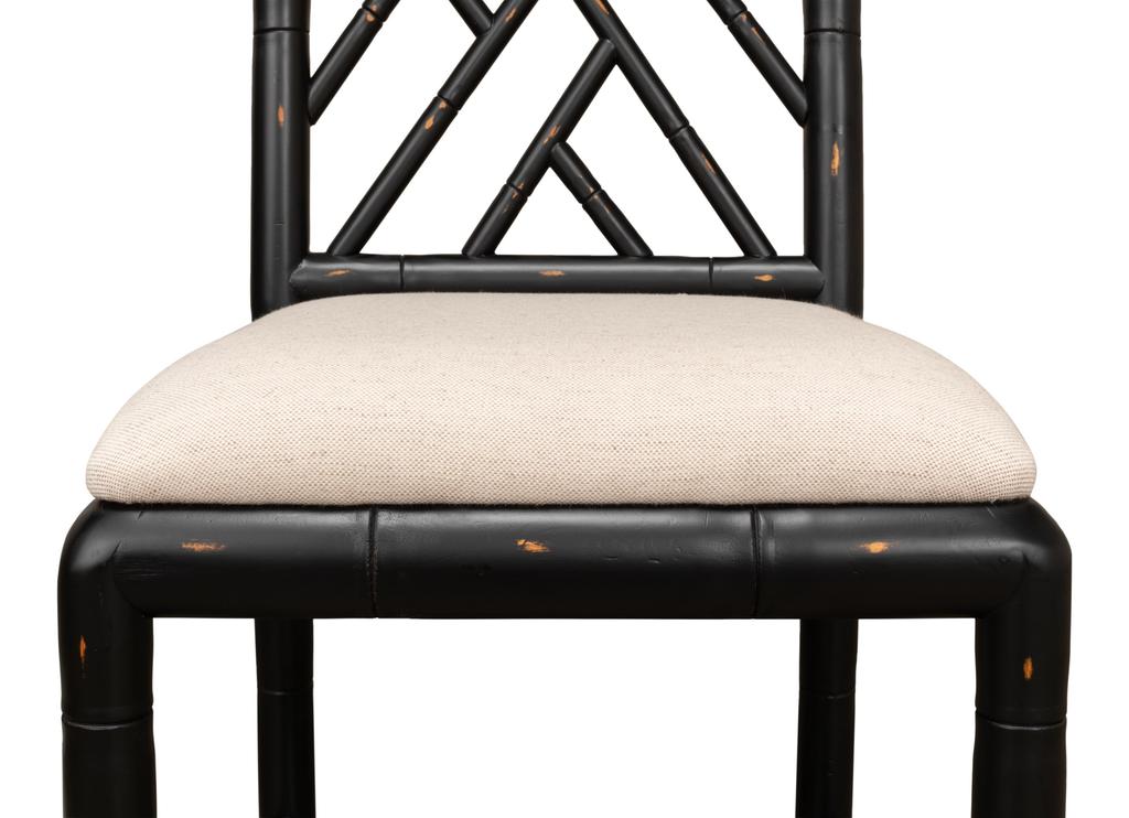 Brighton Black Bamboo Side Chair (Set of 2)