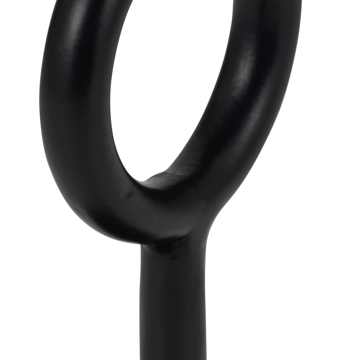 Dolley Black Metal Ring Candle Holder