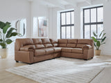 Whitlock Caramel 3-Piece Sectional with Right-Arm Facing Sofa