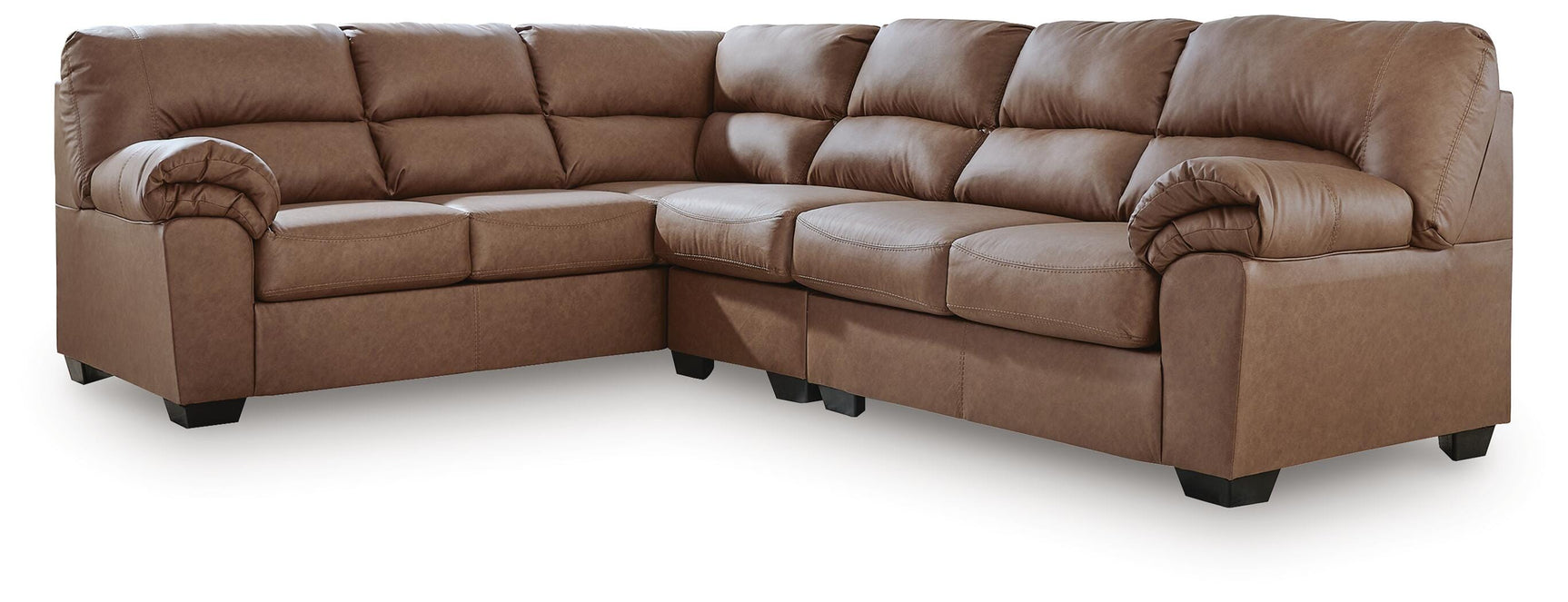 Whitlock Caramel 3-Piece Sectional with Left-Arm Facing Sofa (Online Special Price)