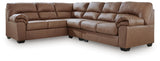 Whitlock Caramel 3-Piece Sectional with Left-Arm Facing Sofa