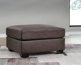 Whitlock Umber Oversized Accent Ottoman