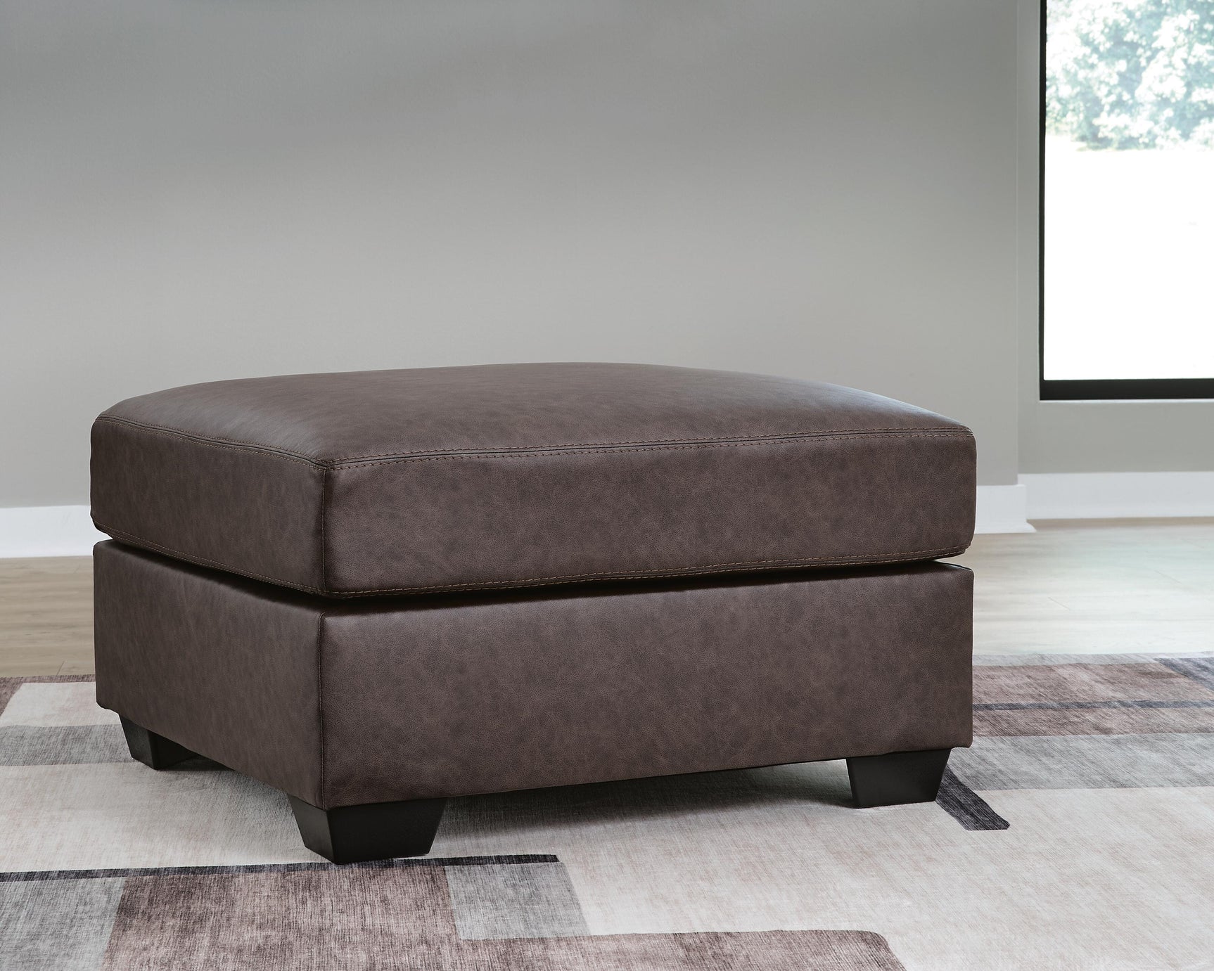 Whitlock Umber Oversized Accent Ottoman