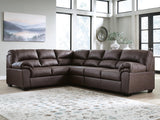 Whitlock Umber 3-Piece Sectional with Left-Arm Facing Sofa