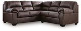 Whitlock Umber 2-Piece Sectional with Left-Arm Facing Sofa