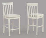 Brody White/Brown 5-Piece Counter Height Set