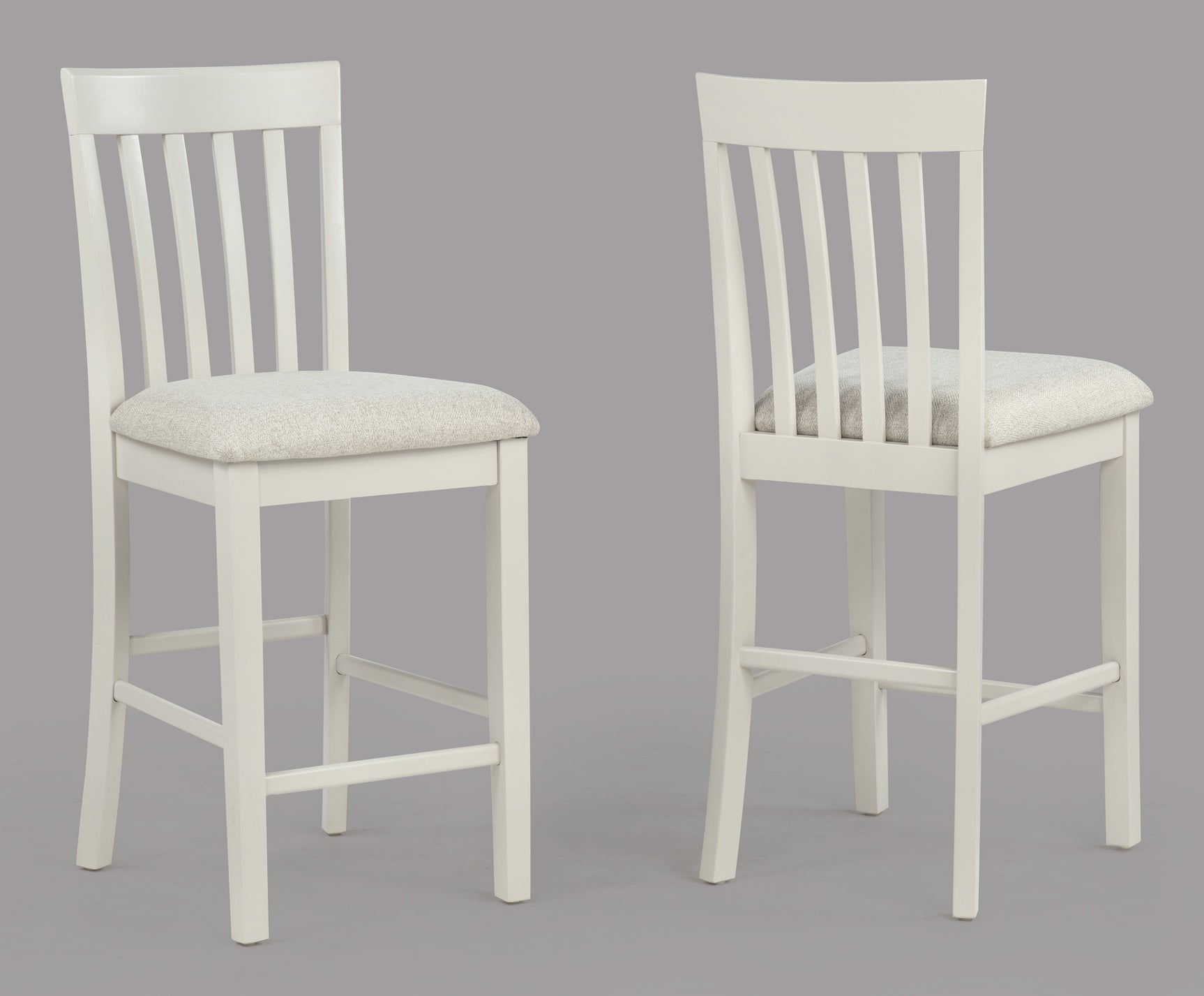 Brody White/Brown 5-Piece Counter Height Set