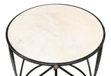 Drum & Fife Grey Lamp Table Marble