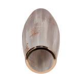 Atherton Multicolor Small Opal Finish Curved Glass Vase