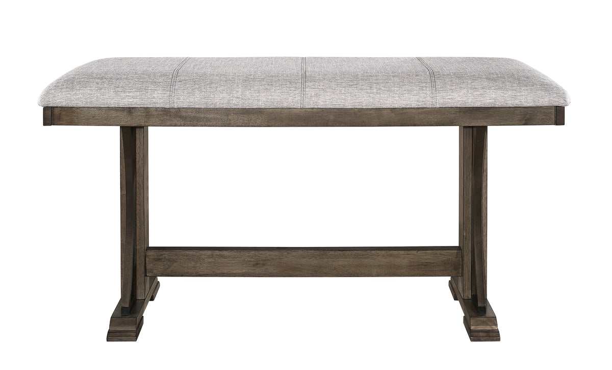 Quincy Grayish Brown Counter Height Bench - Ornate Home