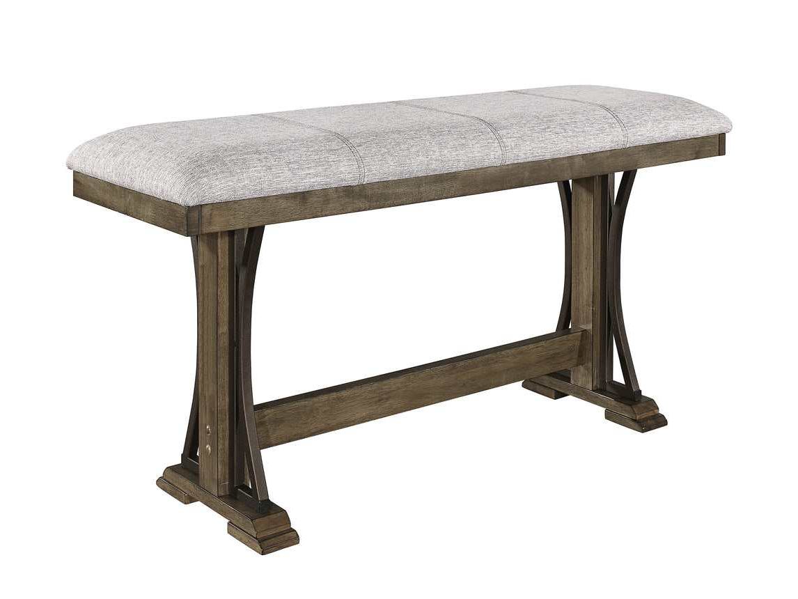 Quincy Grayish Brown Counter Height Bench - Ornate Home