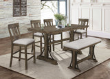 Quincy Grayish Brown Counter Height Dining Room Sets - Ornate Home