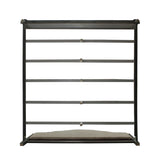 House Beatrice Two Tone Beige/Charcoal/Light Gray Queen Bed