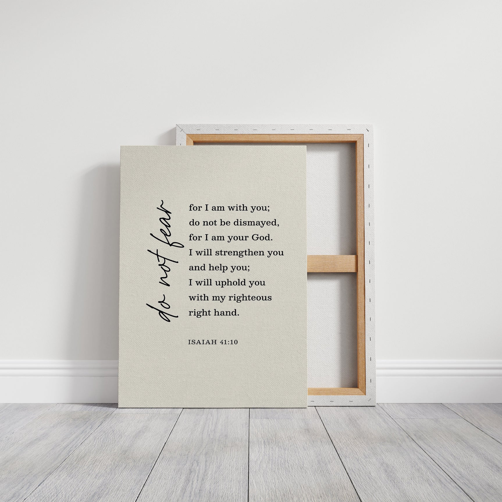 Do Not Fear Isaiah 41 Bible Verse Print