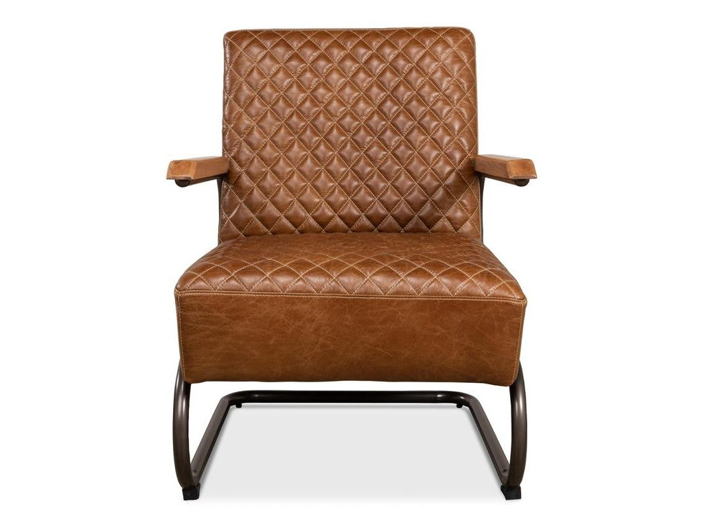 Beverly Hills Brown Chair Leather