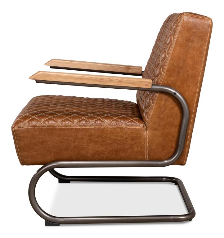 Beverly Hills Brown Chair Leather