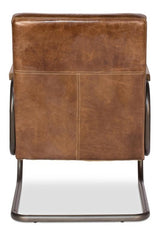 Beverly Hills Brown Chair Leather