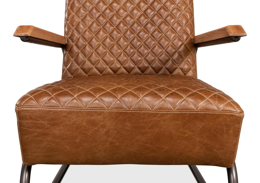 Beverly Hills Brown Chair Leather