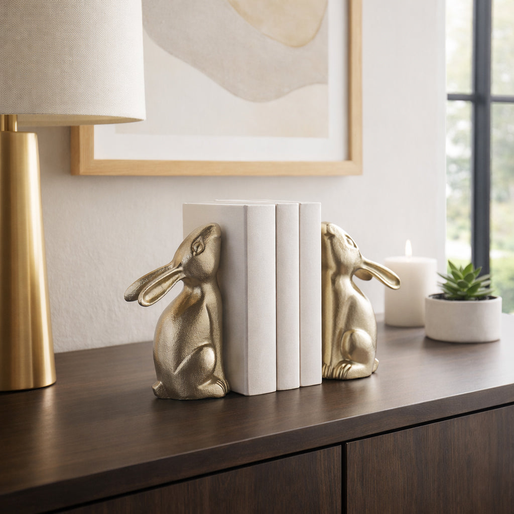 Ramonaham Gold Bookends (Set of 2)