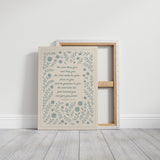 The Lord Bless You Floral Scripture Print