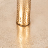 Graton Gold Metal Round Drink Table with Flat Base