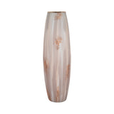 Atherton Multicolor Large Opal Finish Curved Glass Vase