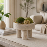 Broganmoor Beige Marble Bowl on 3 Feet