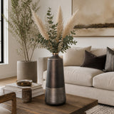 Thenard Bronze Glass Vase with Ring