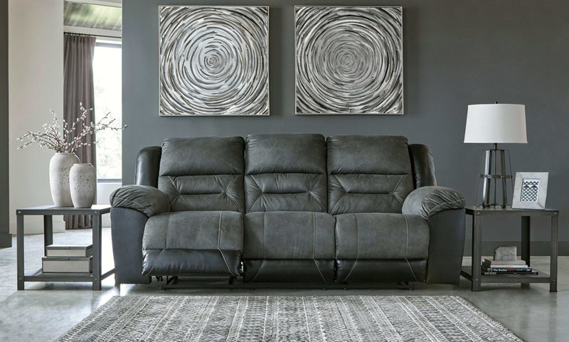 Earhart Slate Reclining Sofa - Ornate Home