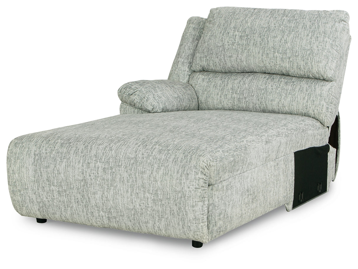 McClelland Gray 3-Piece Reclining Sectional with LAF Chaise - Ornate Home