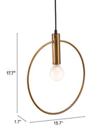 Irenza Brass Ceiling Lamp