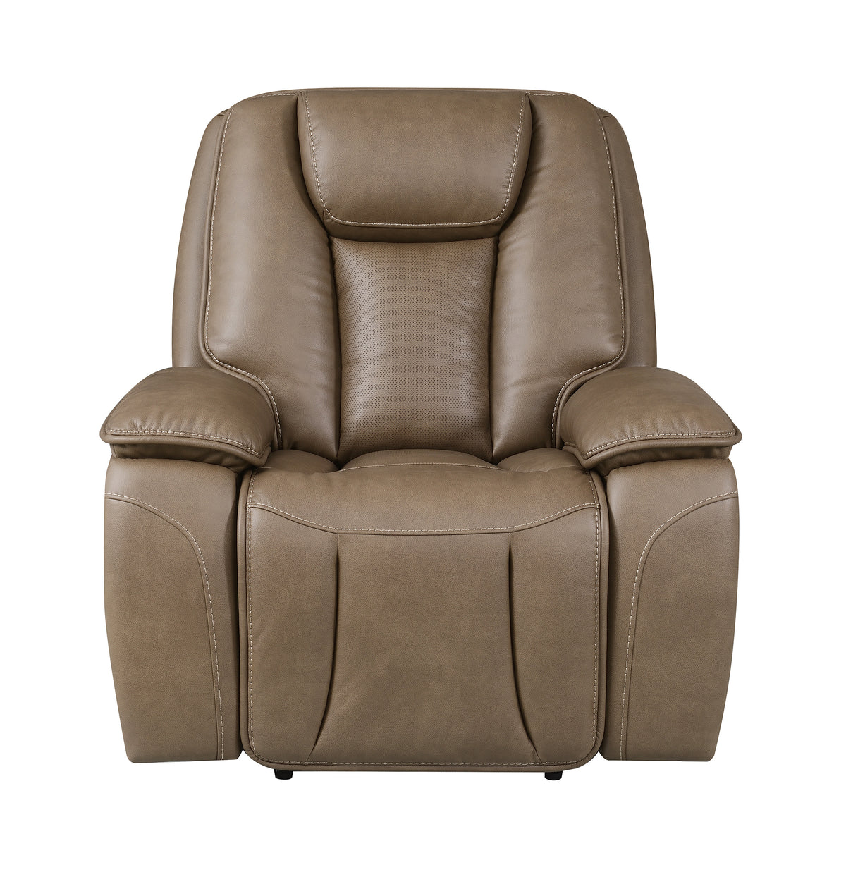 Sundance Chocolate Fabric & Leatherette Triple Power Reclining Chair