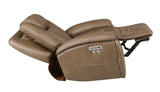 Sundance Chocolate Fabric & Leatherette Triple Power Reclining Chair