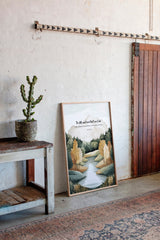 Be Still Autumn River Psalm Print