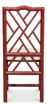 Brighton Bamboo Red Side Chair (Set of 2)