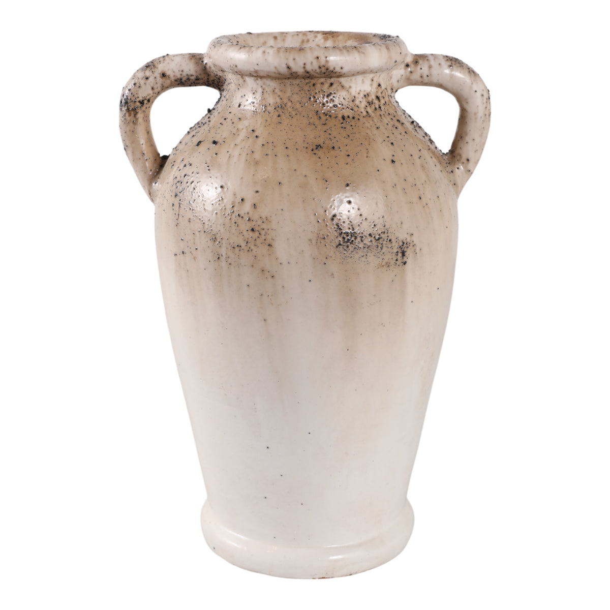 Maxwellrose Ivory/Brown Small Vase