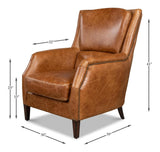 Baker Brown Arm Chair