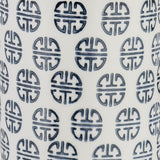 Glen Oaks Navy/White Ceramic Modern Ginger Jar